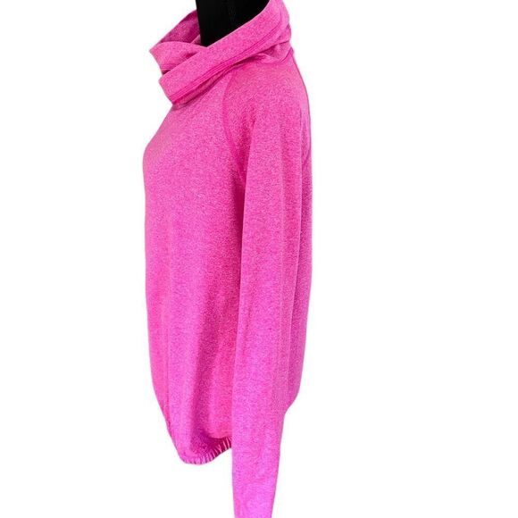 90 Degrees by Reflex hot pink polyester spandex cowl neck top size S - Picture 2 of 5